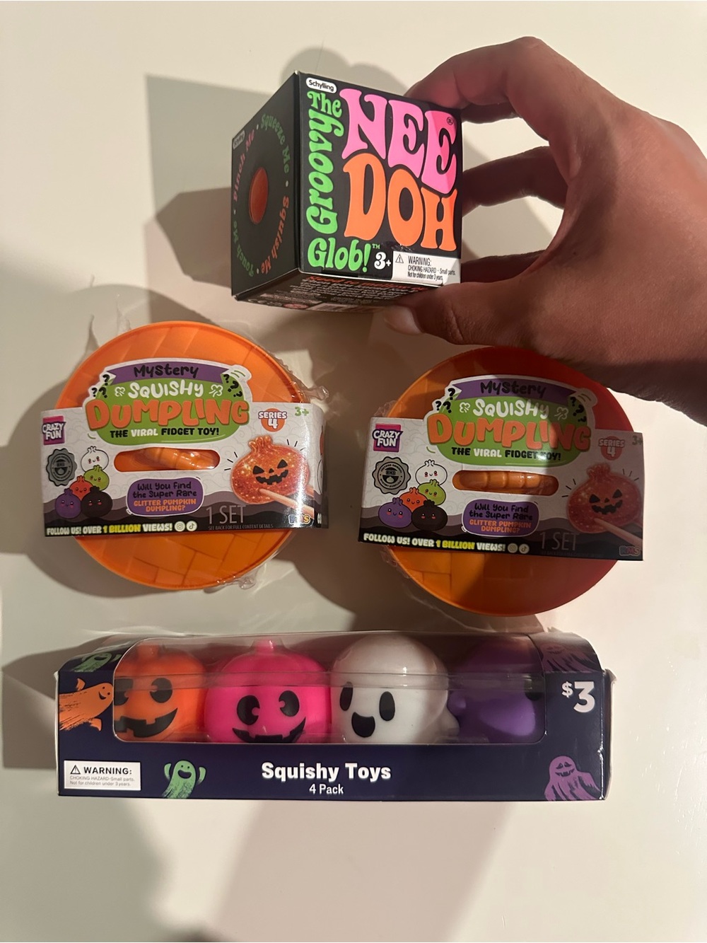🎃 Halloween Squishy Bundle – NeeDoh + RMS Mystery Dumplings 👻